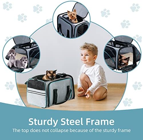 Cat Dog Airline Approved Expandable Pet Carrier for Small Pets - Image 6