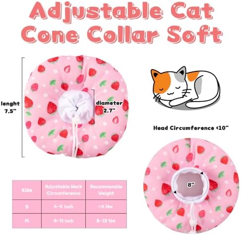 Cat Cone Collar Soft, Small Waterproof Cat Recovery Collar - Image 6