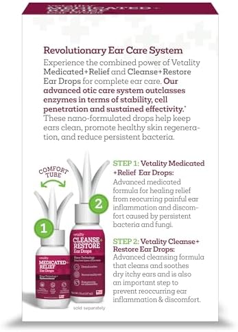 Vetality Medicated Otic Drops for Dog Ear Infection Treatment, 2 fl oz - Image 2
