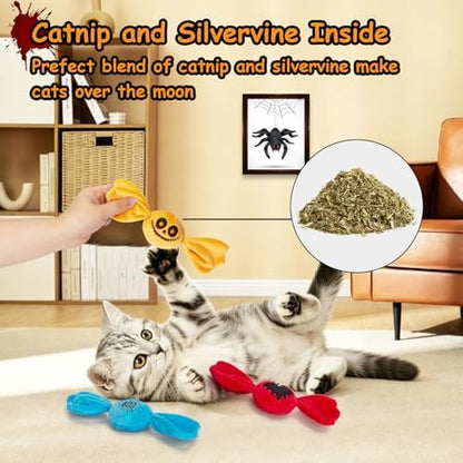 Retro Shaw Cat Toys for Indoor Cats,100% Pure Organic Catnip Filled Toys - Image 3