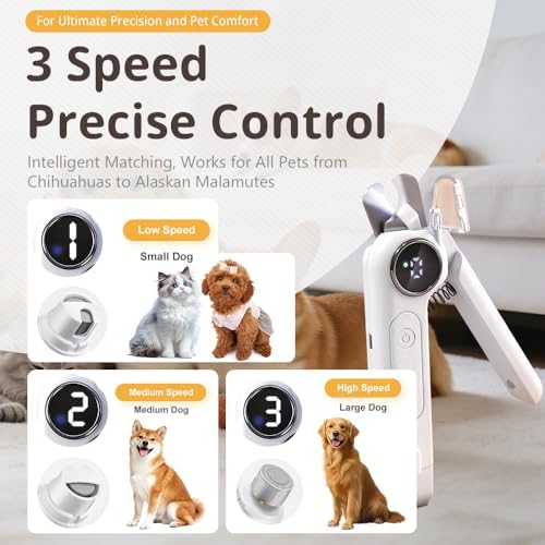 Dog Nail Grinder & Clipper - Rechargeable, Quiet - Image 6