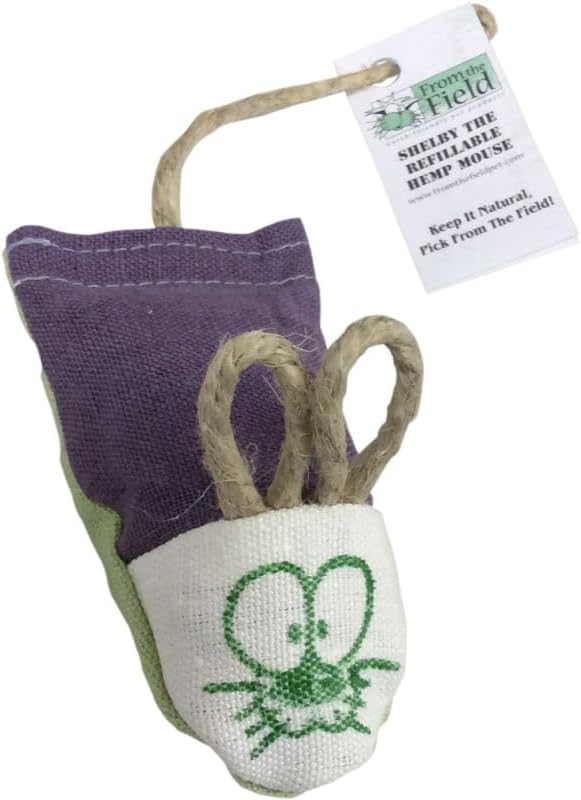 From The Field | Shelby Refillable Hemp Mouse Catnip Toy for Cats |USA-Made - Image 5
