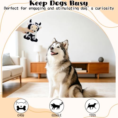 Squeaky Dog Toys, Stuffed Interative Plush Toys for Small Medium Pets - Image 3