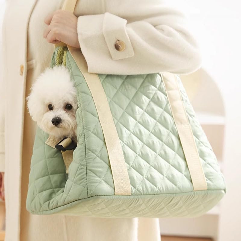 2-in-1 Convertible Pet Carrier & Bed, Soft-Sided Portable Travel Tote with Safety Tether, Pet Car Seat, for Small Dogs & Cats, Soft Plush Inner Lining, Ideal for Car Travel, Shopping - Image 2