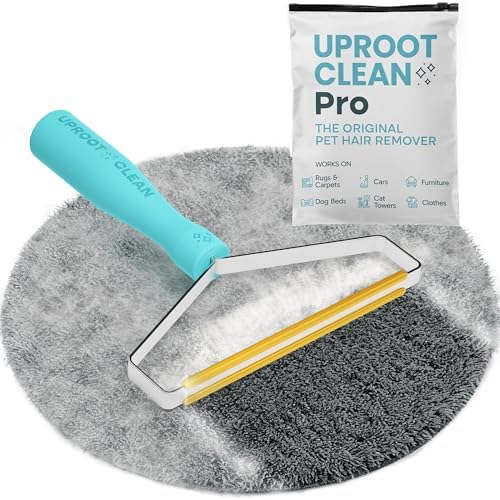 Uproot Clean Pro Pet Hair Removal Tool - Multi-Fabric Edge, Carpet Rake by UprootClean
