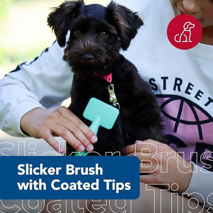 Coastal Pet Li'l Pals Dog Slicker Brush with Coated Tips - Dog Grooming Brush for Small Breeds & Puppies - One Size (3.25” x 7.25”) (Pack of 3) - Image 2