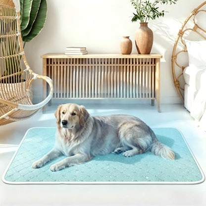 Cooling Mat for Dogs Cats,Pet Dog Cooling Mat Blanket for Dogs,42x28,Blue by Yungaspy