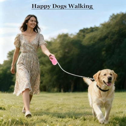 Retractable Dog Leash for Small Medium Dogs, 16Ft/5M, Pink - Image 7