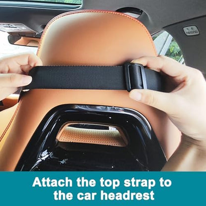 Vivifying Dog Car Seat Replacement Strap, 26-46.5 Inch Headrest Belt, Black - Image 7