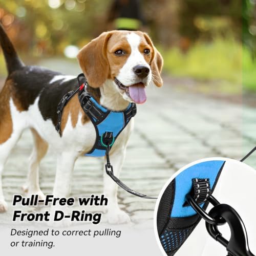 PoyPet No Pull Dog Harness Large with Front Clip & Neck Release Buckle - Image 3