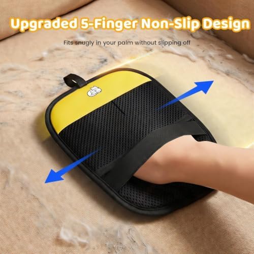 Pet Hair Removal Glove for Dogs & Cats, Sankell Upgraded Reusable Electrostatic Pet Hair Remover Glove, Magic Brush Mitt Tool for Couch, Furniture, Bed, Clothing, Carpet, Car Seat - Image 4