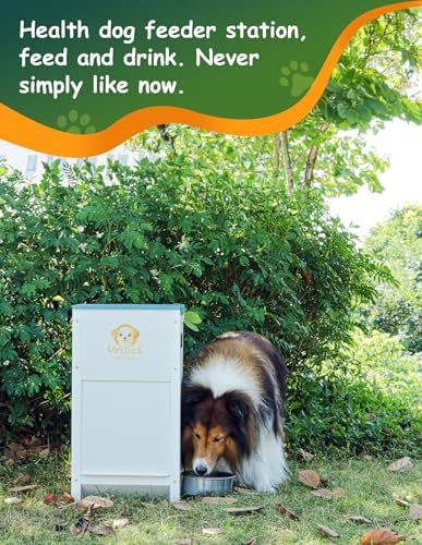 Dog Feeder - 25 lbs Heavy Duty Pet Feeder Automatic Dog Food Station Pet Lodge Galvanized Steel for Medium and Large Dog Outdoor Use (Assembly Required) - Image 3