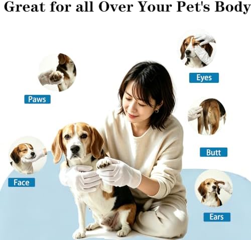 20 Pack Deodorizing Pet Cleaning Glove Wipes for Dogs and Cats,Cleaning Gloves with Coconut Oil for Paws, Face, Ears & Butt, Instant - Image 2