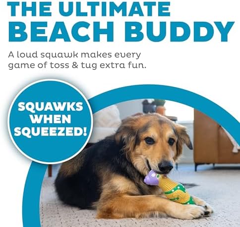 Outward Hound Squawkers Squeaky Latex Dog Toy, Grandma Hippie, 11.3" - Image 2