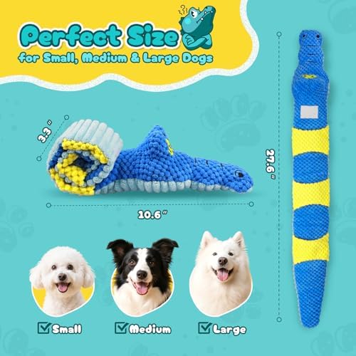 TOOPTATE Crocodile Squeaky Dog Toy - Image 2