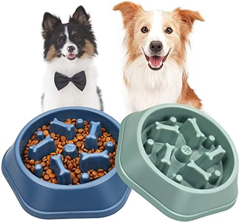 UPSKY Slow Feeder Dog Bowl Anti-Chocking Slower Feeding Pet Puzzle Bowls by UPSKY