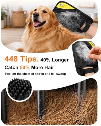 Pet Hair Remover for Furniture, 2-in-1 Pet Hair Removal Glove for Cats Dogs - Image 5