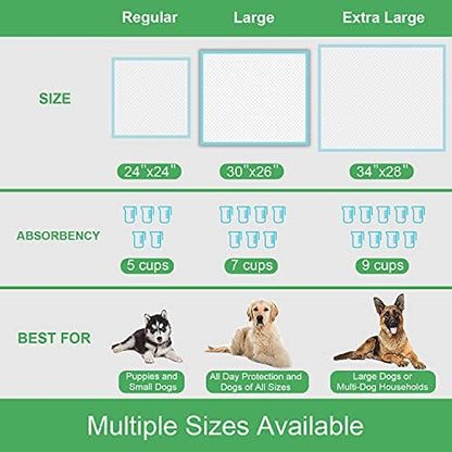 DEEP DEAR Extra Large Dog Pads 30"x26" (40 Count), Thicker Pet Training and Puppy Pads, Super Absorbent Pee Pads for Dogs, Leakproof Dog Potty Training Pads for Puppies, Cats, Rabbits, Pet Pee Pads XL - Image 6