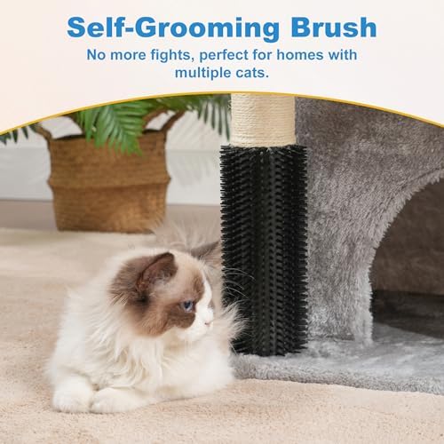 Hey-brother Cat Tree Tower with Large Platform, Spacious Condo, MPJ060W - Image 5