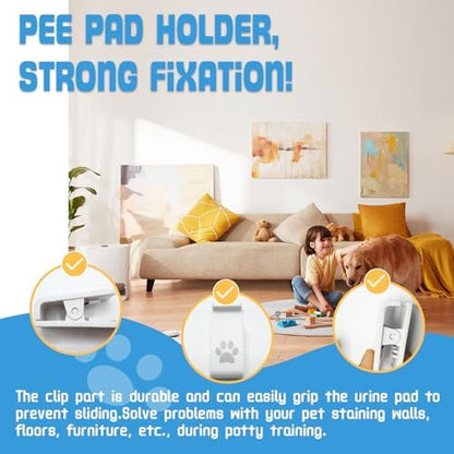Dog Pee Pad Holder cilps for Indoor Potty Training, Leg Lifting Puppies - Image 3