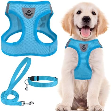 PUPTECK Dog Harness, Collar and Leash Set No Pull for Small Medium Sized by PUPTECK