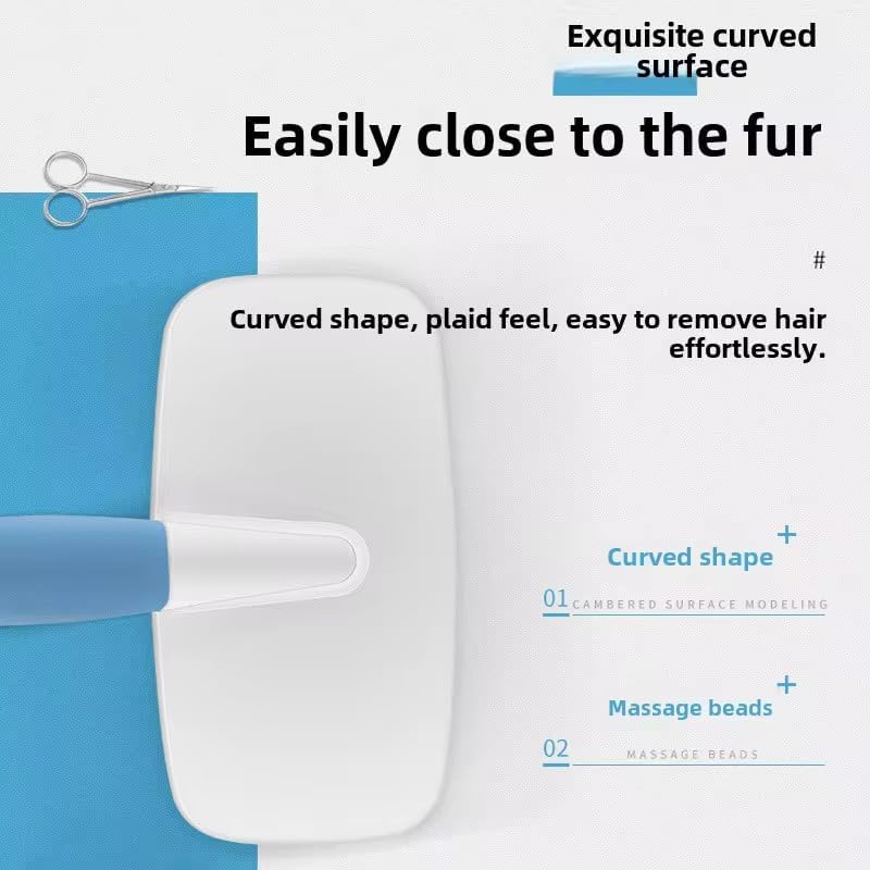 2 in1 grooming pet Slicker Brush forDe-Shedding Fine Comb for Finishing & Detail Ergoromic Handle Grip Suitable for All Hair Types Double-Layer Needle Design - Image 4