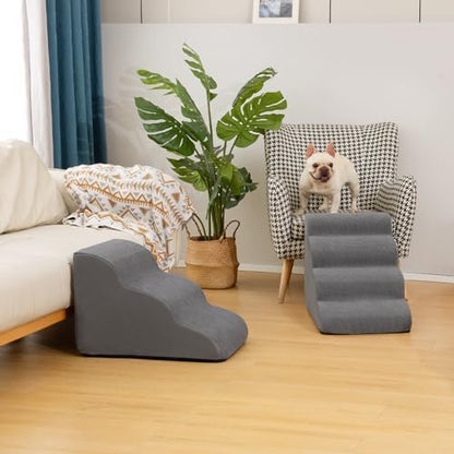Aodisman Dog Steps for Bed or Couch,4-Step Pet Stairs Ramp for Small Dogs - Image 6