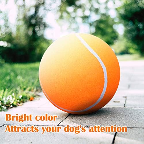 Banfeng Big Tennis Ball for Dogs, Giant Dog Tennis Ball Toy Large Outdoor Sports Gift for Small Medium Large Dog (Orange, 9.5 inch) - Image 7