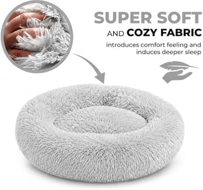 Whiskers & Friends Cat Beds for Indoor Cats & Small Dog, Fluffy Cat Bed - Image 5