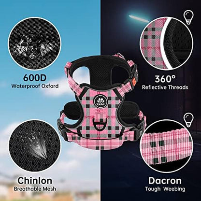 NESTROAD Dog Harness for Medium Sized Dog,No Pull Dog Vest Harness Set - Image 2