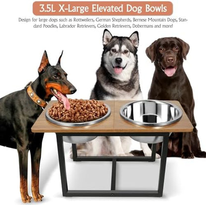 Spacnom Elevated Dog Bowls, Raised Dog Bowls Stand for Large Dogs - Image 3
