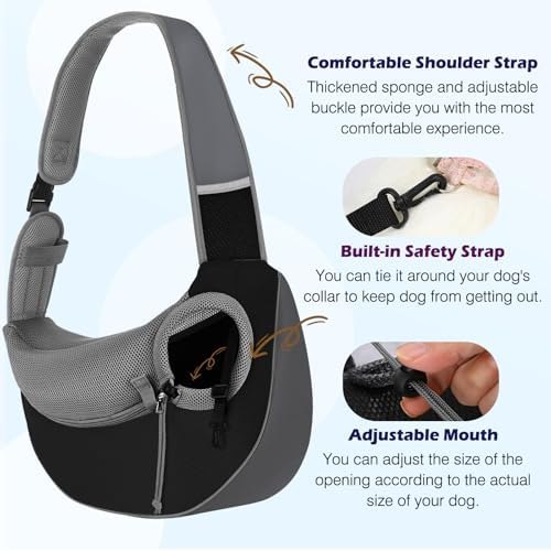 Pawaboo Pet Sling Carrier for Small Dogs Cats - Image 4