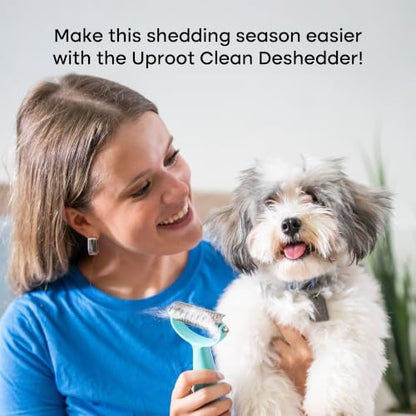 Uproot Clean Undercoat Rake & Pet Dematting Comb, Gentle on Skin: 2in1 Tool - Image 3