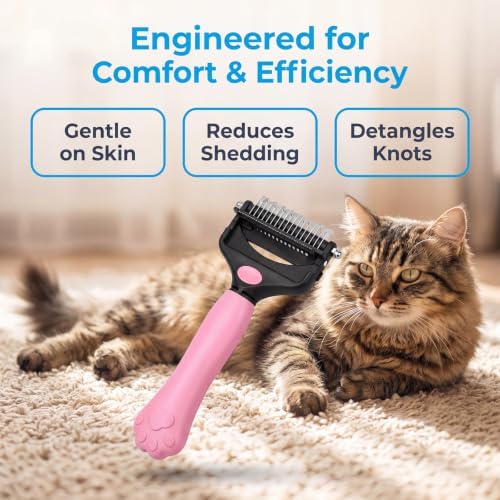 Deshedding Dog Brush，3-in-1 Undercoat Rake for Dogs (Black) - Image 5