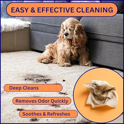 Aurora Pet Wipes – 100% Natural, Plant-Based Hypoallergenic Grooming Wipes for Dogs & Cats – Extra-Durable, Large & Thick for Effortless Cleaning (Unscented, 200 Count) - Image 4