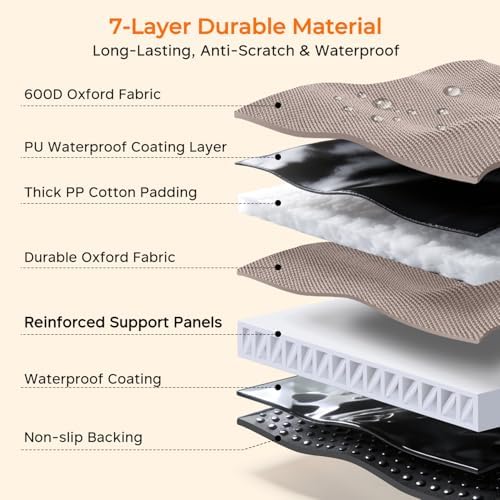 URPOWER Hard Bottom Dog Car Seat Cover, Back Seat Extender for Cars & SUVs - Image 6