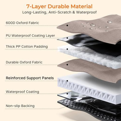 URPOWER Hard Bottom Dog Car Seat Cover, Back Seat Extender for Cars & SUVs - Image 6