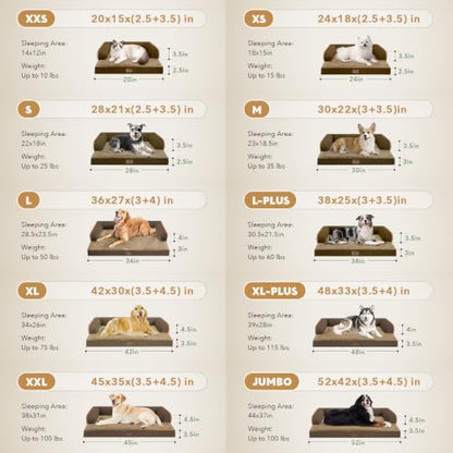 MEKIY Orthopedic XL Dog Bed with Bolster for Extra Large Size Dogs - Image 5