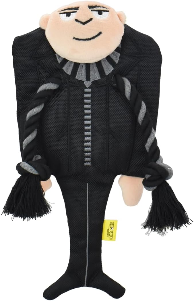 Multipet 784369577044 11.5 in. Minion Gru Scarf Dog Rope Toy
