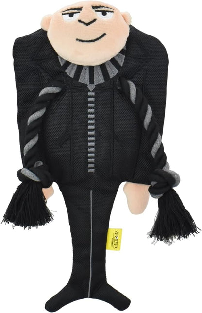 Multipet 784369577044 11.5 in. Minion Gru Scarf Dog Rope Toy