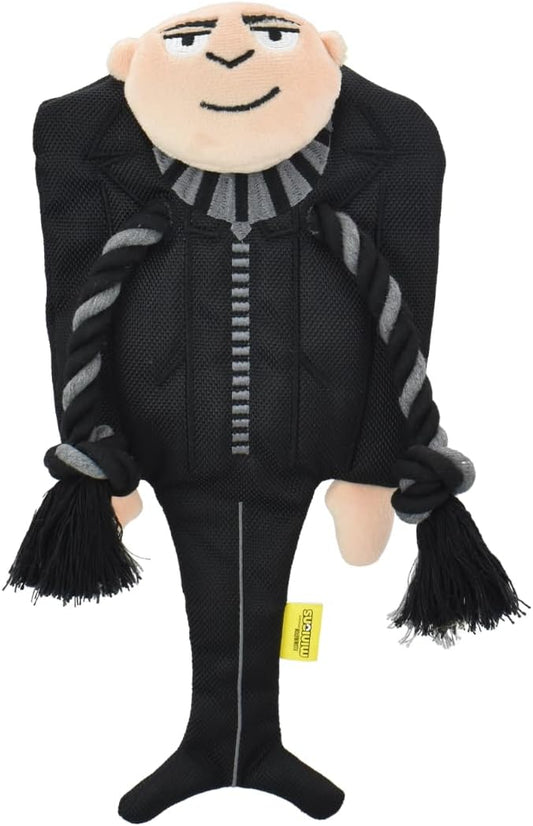 Multipet 784369577044 11.5 in. Minion Gru Scarf Dog Rope Toy