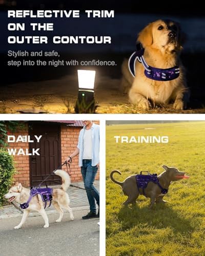 Dog Harness Medium Sized Dog, No Pull Dog Vest with Molle System - Image 4