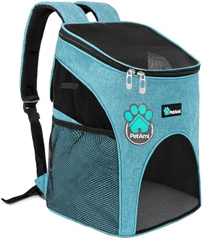 PetAmi Cat Backpack Carrier for Small Dogs and Large Cats, Airline Approved by PetAmi