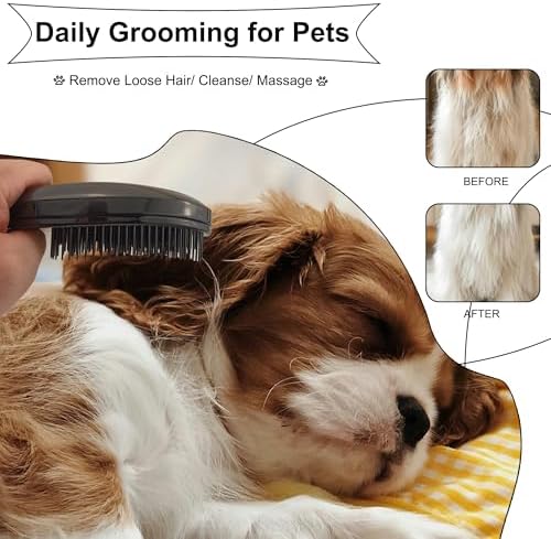 Gentle Grooming Puppy Brush with Gift Box (Black) - Image 5