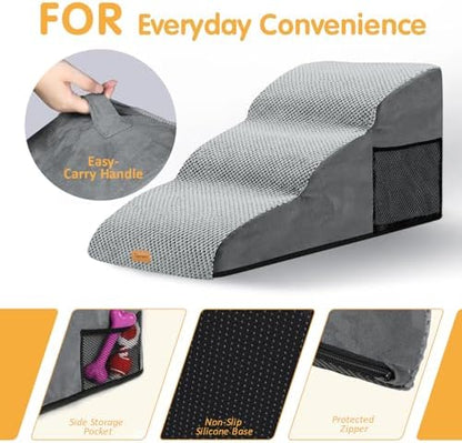 Topmart High Density Extended Foam Dog Ramp&Steps 3 Tiers,15.7" High - Image 5