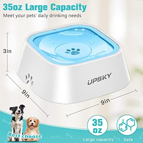 UPSKY 35oz No-Spill Pet Water Bowl, Slow Water Feeder for Dogs and Cats - Image 3