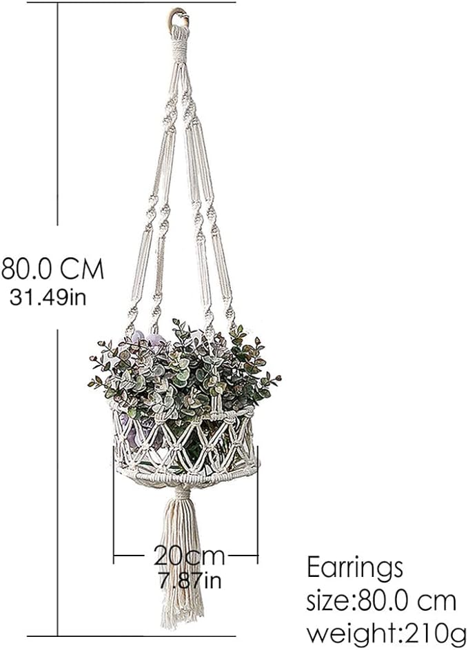 Macrame Hanging Cat Hammock, Handwoven, Boho Style for Indoor Cats
