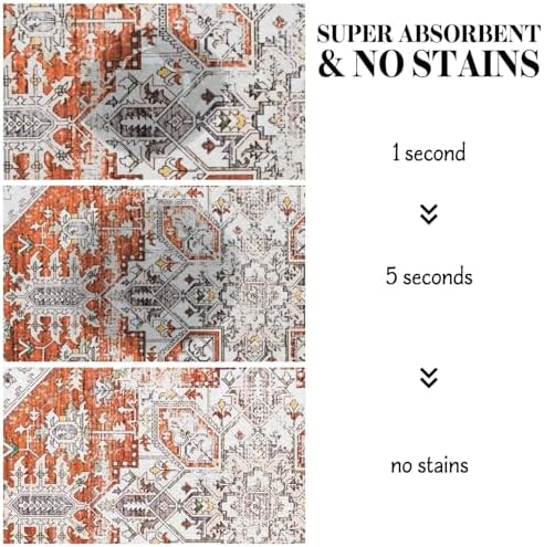 Dog Food Mats for Floors, Absorbent Dog Bowl Mat for Food and Water Dispenser Mat, Quick Dry Cat Food Mat Pet Supplies - Image 4