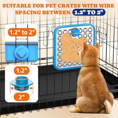 Pawtners Stainless Steel Large Lick Mat for Dogs, 2 Pack, Blue - Image 4