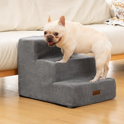 Aodisman Dog Stairs for Small Dogs,Wider 3-Step Pet Steps for Couch & Bed - Image 6